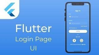 Flutter Login Page UI | Speed Code