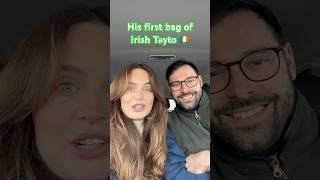 Trying Irish Tayto for the first time!  #Irish #tayto