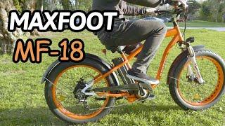 Maxfoot MF-18 P 750W Fat Electric Bike Beach Cruiser