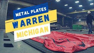 Hauling Metal Plates To Warren Michigan - Roehl Transport Flatbed