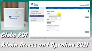 Globe R01 Admin Access & Openline 2021 Tutorial