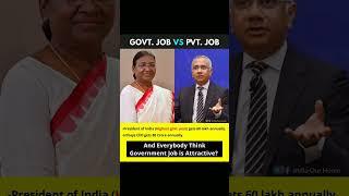 Private job vs Govt. job #india #facts #news #economy #trending