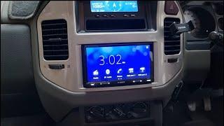 Installing a Double DIN stereo to Mitsubishi Pajero 2014