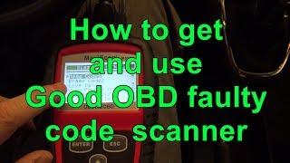 How to get and use Good OBD faulty code  scanner from Internet