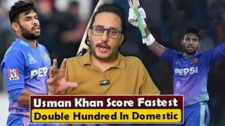 Usman Khan smashes record-breaking double Hundred in President Cup