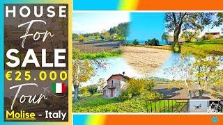 Cheap Countryside House with Sea View, Flat Land & Near Beaches in Italy, Molise | Buy Country House