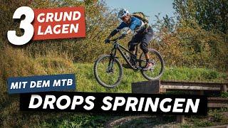 Drops springen mit dem MTB | 3 Fahrtechnik-Grundlagen für Drops