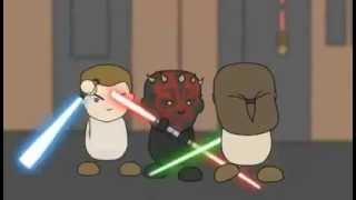Obi Wan Qui Gon Gin Vs Darth Maul