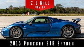 2015 Porsche 918 Spyder Weissach Edition | Top Speed Test (2.3 Miles)