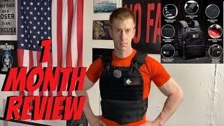 Wolf Tactical Plate Carrier 1 Month Review | Weighted Vest Review | Dad’s Home Gym