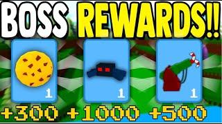 *EVERY* BOSS FIGHT REWARD!! | Build a boat for treasure ROBLOX