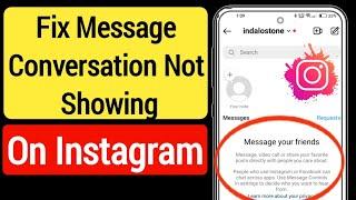 How To Fix Instagram Message Not Showing Problem (2023) | Instagram message chat not showing