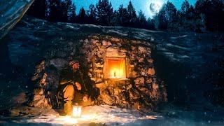 STONE HOUSE BY THE RIVER | SINGLE OVERNIGHT STAY | Bushcraft Survival