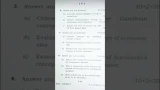 Question paper BA 5th semester political science |honour's|#questions #paper #tending