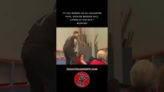 Hanbo Wrapping and Tripping Flow, #shorts #ninja #samurai #martialarts