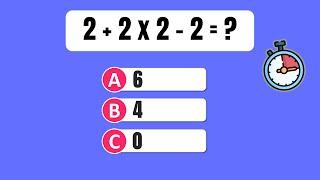 General Knowledge Maths Quiz Questions With Answers