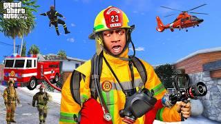 Franklin & Shinchan Collecting $1 to $1,000,000 FIRE BRIGADE TRUCK FOR Showroom In GTA5