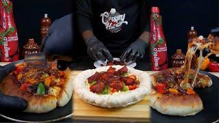 Perfect Spicy Chicken 65 Mini Pizza | ASMR Cooking | Crispy Hut