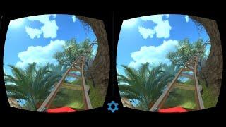 Roller coaster on the island VR box 360