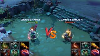 Dota 2 | Juggernaut vs Lifestealer lvl 30 | Same Full Items