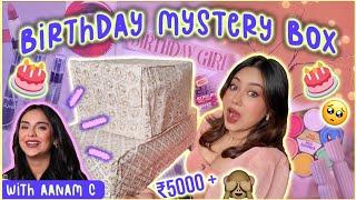 *Cutest* Birthday Mystery Box  Challenge Ft. @AanamC  | ThatQuirkyMiss