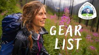 Cinnamon’s Gear List | GDT Thruhike 2022