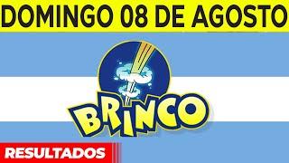 Resultados del sorteo BRINCO del Domingo 8 de Agosto del 2021