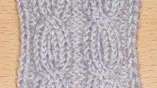 Схема вязание спицами объемной косы  ///  Scheme knitting bulk braids