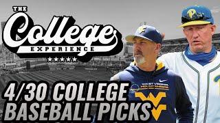 College Baseball Picks - Tuesday, April 30th | The College Baseball Experience (Ep. 97)