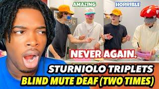 STURNIOLO TRIPLETS BAKING BLIND DEAF AND MUTE. (TWO TIMES)