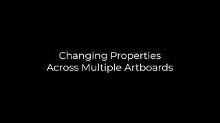 How to change a property across multiple artboards