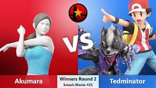 Smash Mania #25 - Winners Round 2 - Akumara vs Tedminator