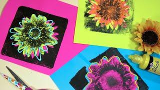 Andy Warhol Inspired Flower Prints