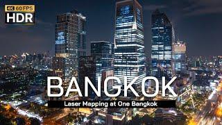  4K HDR | The world's largest laser mapping show at One Bangkok, Thailand