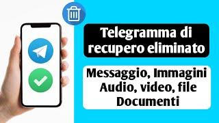 Come recuperare un messaggio cancellato da Telegram || Come recuperare la chat di telegram