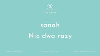 sanah - Nic dwa razy (W. Szymborska) (Karaoke/Instrumental)