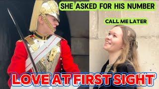 LOVE AT FIRST SIGHT IS REAL, CAUGHT ON CAMERA AT THE HORSE GUARDS