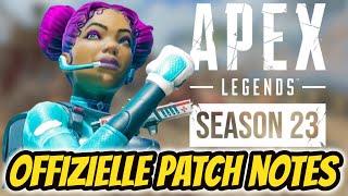 ALLE OFFIZIELLEN PATCH NOTES für SEASON 23! / Apex Legends (deutsch)