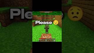 Minecraft: My friend baby villager left me  #trending #minecraft #shorts