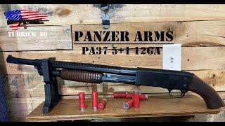 Panzer Arms PA37 (Ithaca) 12GA shotgun. Bottom feed/bottom eject.