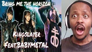 BABYMETAL REACTION | "Kingslayer" LIVE Bring me the horizon & Babymetal singing together first time