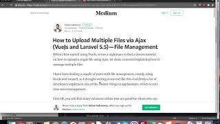 How to Upload Multiple Files via Ajax (VueJs and Laravel 5.5) — File Management - Part One