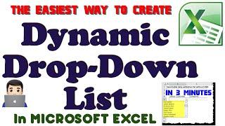 The Easiest Way to Create Dynamic Drop Down List In Microsoft Excel Through Dynamic Arrays Functions