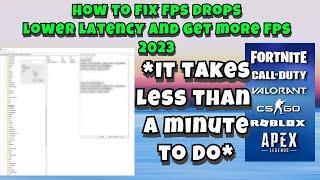 How to get more fps and lower latency with this 2 simple tweaks | Win32PrioritySeparation| 2023