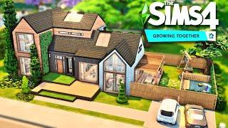 San Sequoia Modern Family Home || GROWING TOGETHER || The Sims 4  Speed Build - NO CC