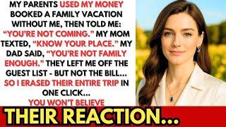 One Day Before The Family Trip, My Parents Told Me I Wasn’t Invited—So I QUIETLY CANCELED THE RESORT