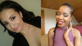 GLITTER GLAM MAKEUP LOOK  #1- COLLAB/ ANNA GREEK PHOENIX (holiday edition)/Shaunz World