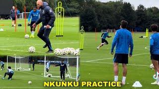 Nkunku vs Maresca in Chelsea training today practicing Shootings and tactics at Cobham