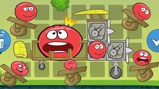 Красный Шарик в игре Плохие Свинки ! Red Ball 4 in Bad Piggies Game !