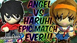 ABM: Angi Chan Vs Haruhi !! Mario Kart 8 Online Match!! Race & Battle !! HD